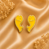 Matsyakrit Kundal — Divine Fish Shape Earrings for Thakur Ji Shringar