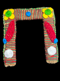 Khas Pithika for Thakur Ji – Natural Vetiver Cooling Seat for Summer Shringar & Seva | 20 CM - 18 CM