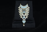 Ad Hasli With White pearls & kundan-style stones Mala For Thakur Ji 6 Cm