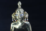 Matsyakrit Kundan Kundal — Fish Shape Earrings for Thakur Ji Shringar | 1.5 CM