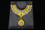 Leheriya Rangotsav Haar Mala — Festive Shringar Mala for Thakur Ji | 5 CM