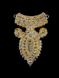 Golden Mala for Thakur Ji – Elegant Deity Necklace for Daily & Festive Shringar | 9 CM - 4.5 CM