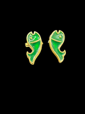 Matsyakrit Kundal — Divine Fish Shape Earrings for Thakur Ji Shringar