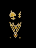 Complete Shringar Set for Thakur Ji – Mukut, Mala & Kundal Combo | Premium Deity Jewellery Set Height 5.5 CM