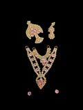 Complete Shringar Set for Thakur Ji – Mukut, Mala & Kundal Combo | Premium Deity Jewellery Set Height 5.5 CM