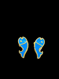 Matsyakrit Kundal — Divine Fish Shape Earrings for Thakur Ji Shringar