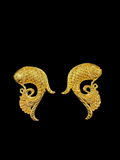 Matsyakrit Kundal – Traditional Fish-Shaped Earrings for Thakur Ji | 2.5 CM