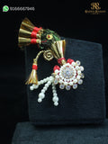 Pushp Soneri Moti Paag – Traditional Floral Shringar for Laddu Gopal