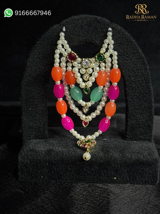 Multi-Layer Pearl Kanthi Mala (Color Variants Available)