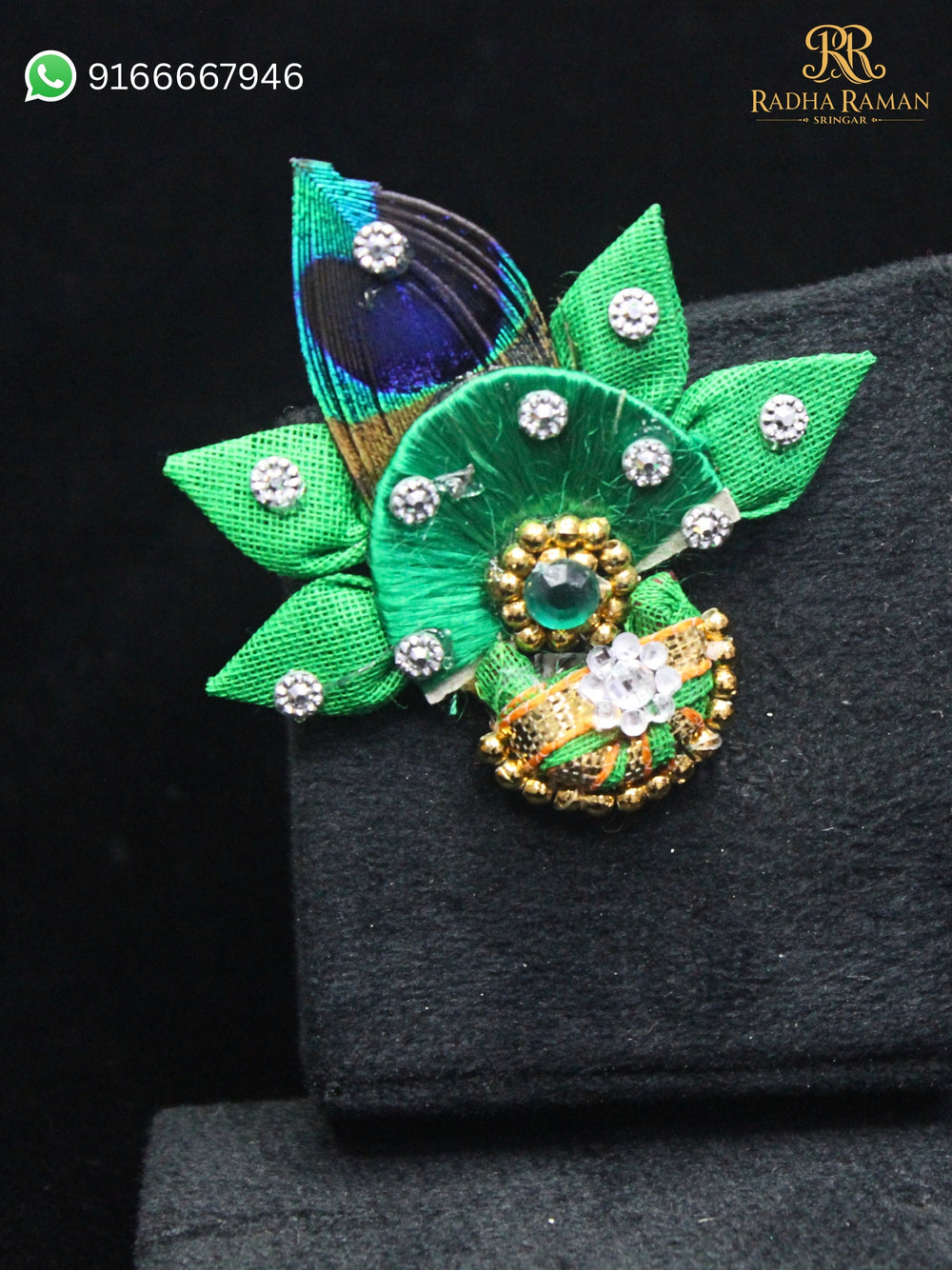 Peacock feather paag  for Laddu Gopal