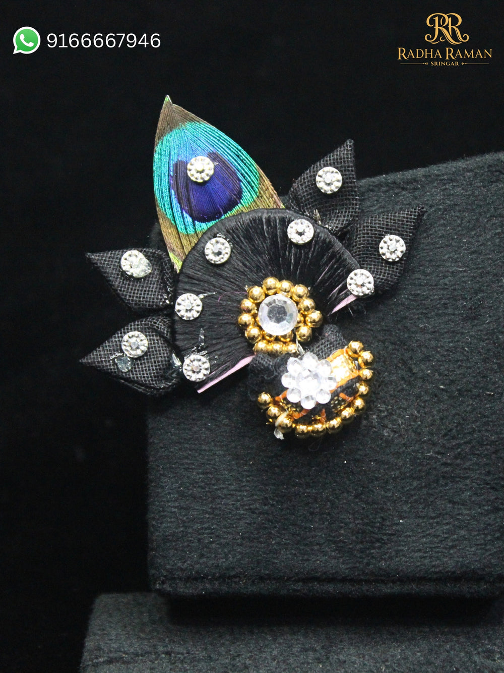 Peacock feather paag  for Laddu Gopal
