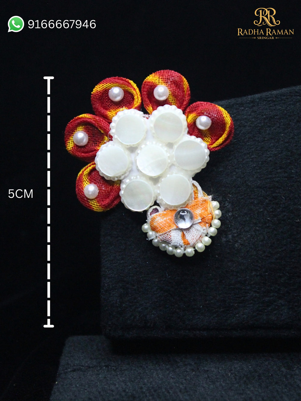 Buy Radha Raman paag with pearl beads online India