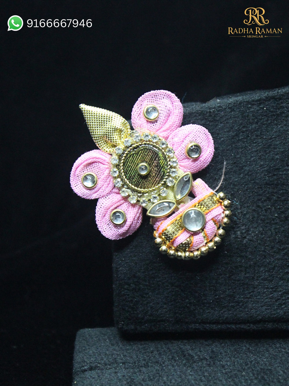 Janmashtami special kundan mastak shringar 