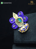 Janmashtami special kundan mastak shringar 