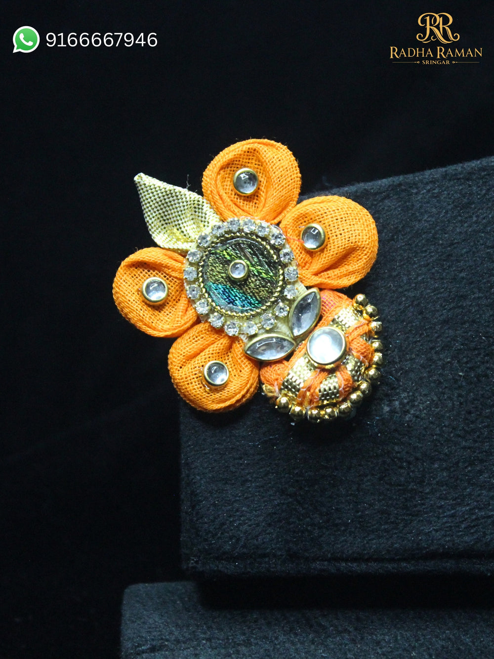 Janmashtami special kundan mastak shringar 