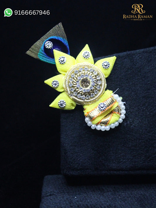 Mor Tara Kundan Paag | Handcrafted Crown | Radha Raman Shringar | Multiple Shades