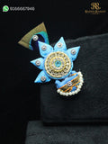 Mor Tara Kundan Paag | Handcrafted Crown | Radha Raman Shringar | Multiple Shades
