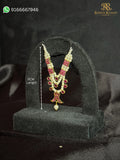 Waghnakh Pearl Mala – Triple Strand Haar for Thakurji (5 CM) | Traditional Shringar Jewellery