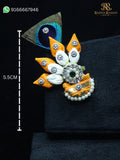 Handcrafted kali paag for Radha Raman ji online