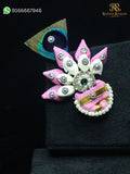 Handcrafted kali paag for Radha Raman ji online