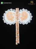 Peacock laddu gopal fan 