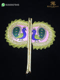 Laddu gopal mayur pankha