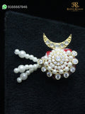 Chandrika Moti Paag – Moon-Inspired Pearl Mukut for Laddu Gopal