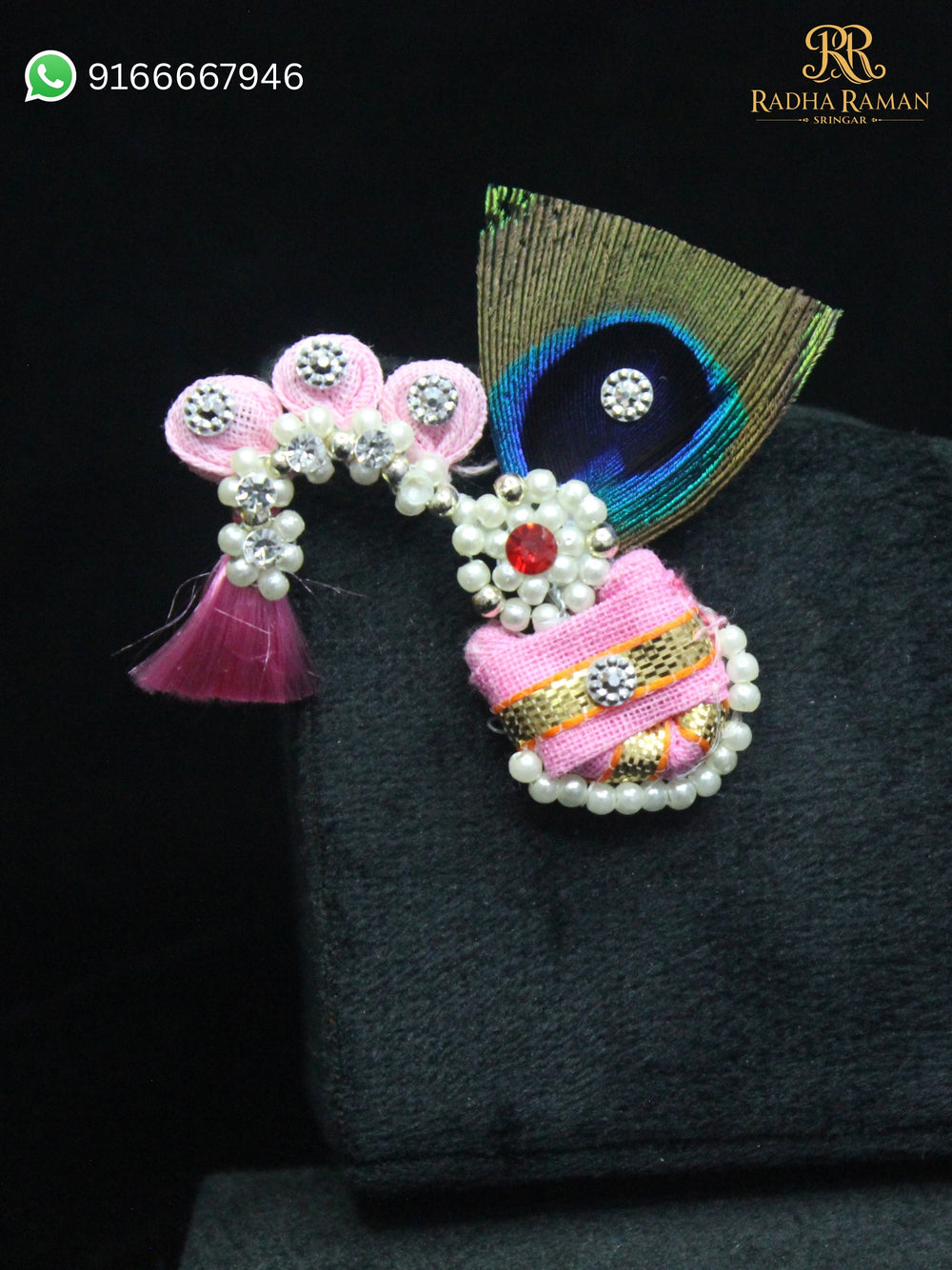 Laddu Gopal Morpankh Mastak Shringar Paag