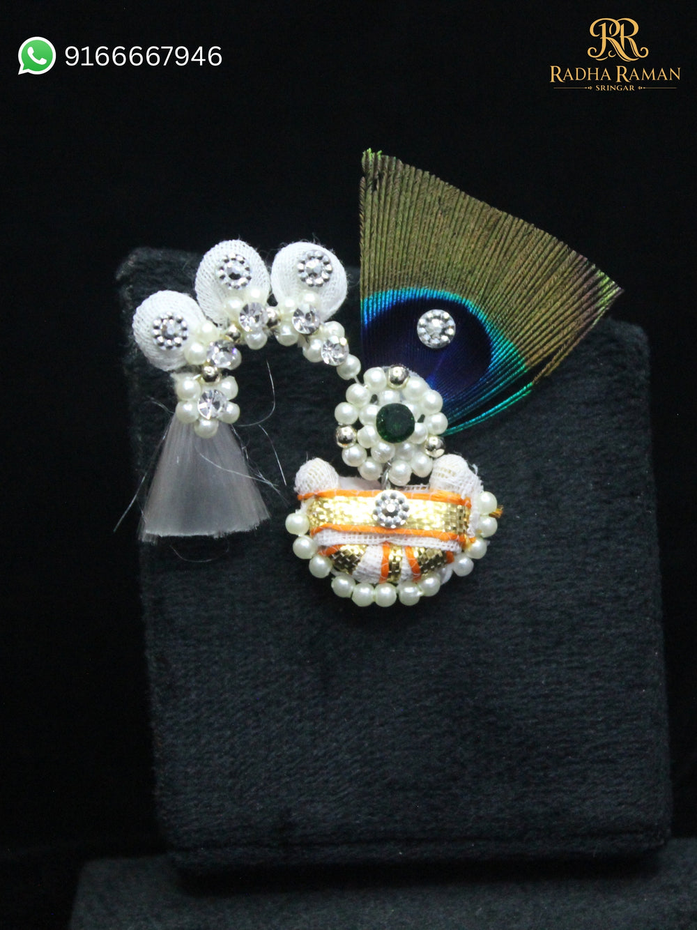 Laddu Gopal Morpankh Mastak Shringar Paag