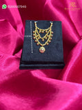 3 Ladi Soneri Haar – 4 cm Length for Thakurji & Laddu Gopal