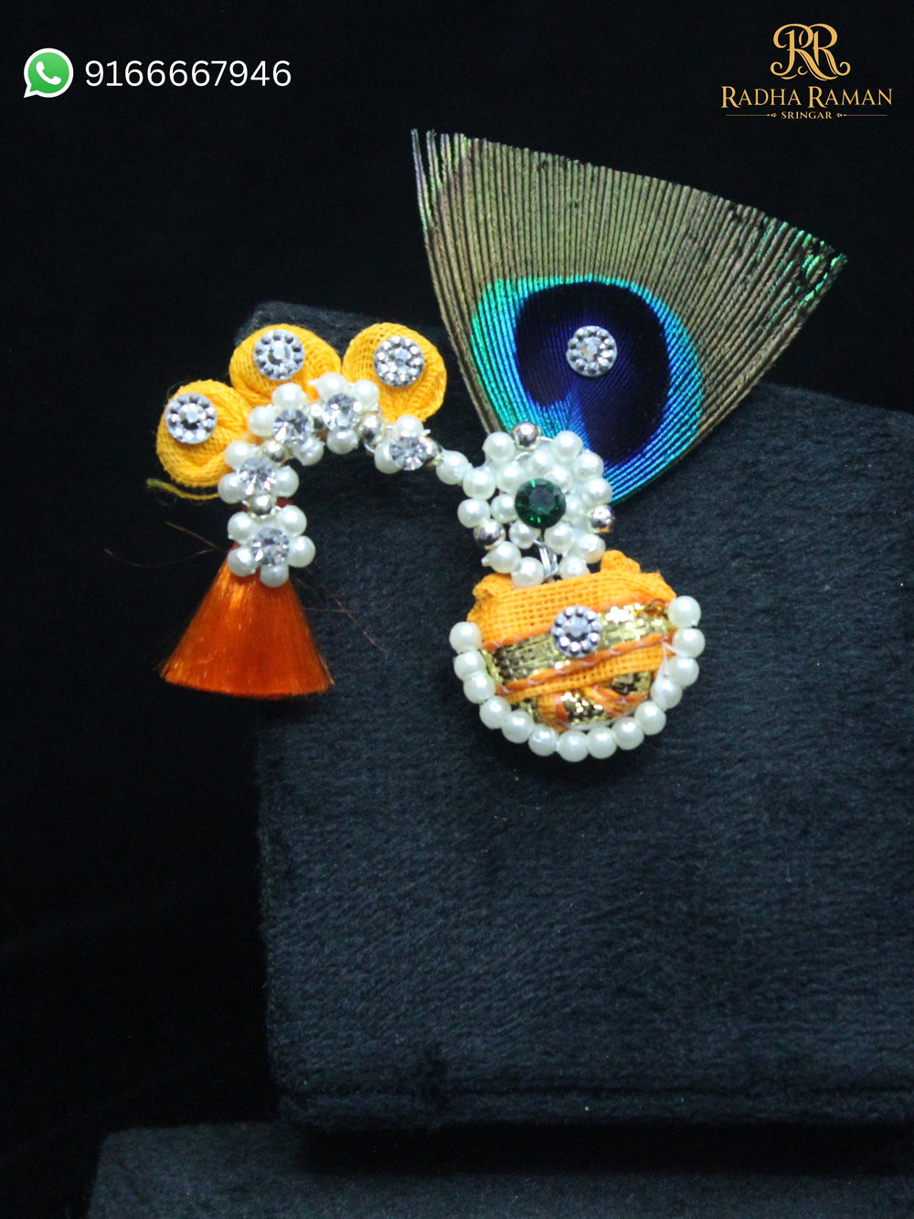 Laddu Gopal Morpankh Mastak Shringar Paag