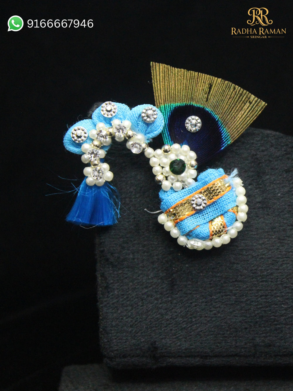 Laddu Gopal Morpankh Mastak Shringar Paag