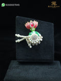 Kamal Moti Paag – Lotus-Inspired Pearl Mukut for Laddu Gopal