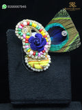 Laddu Gopal Peacock Feather Paag Shringar