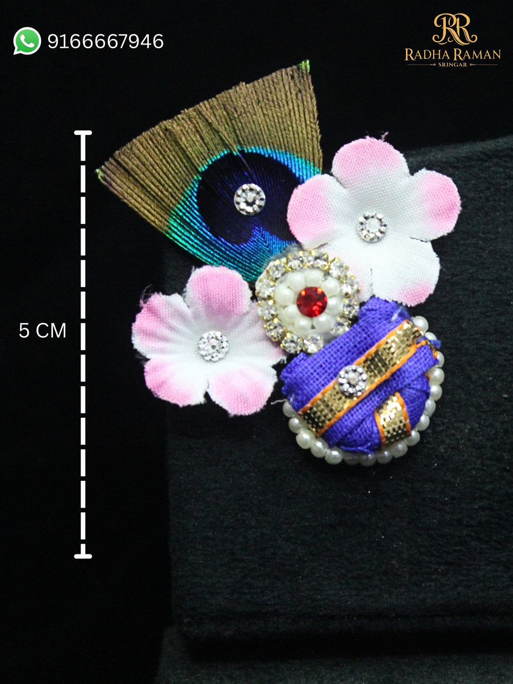Laddu Gopal Mor Mukut Mastak Shringar