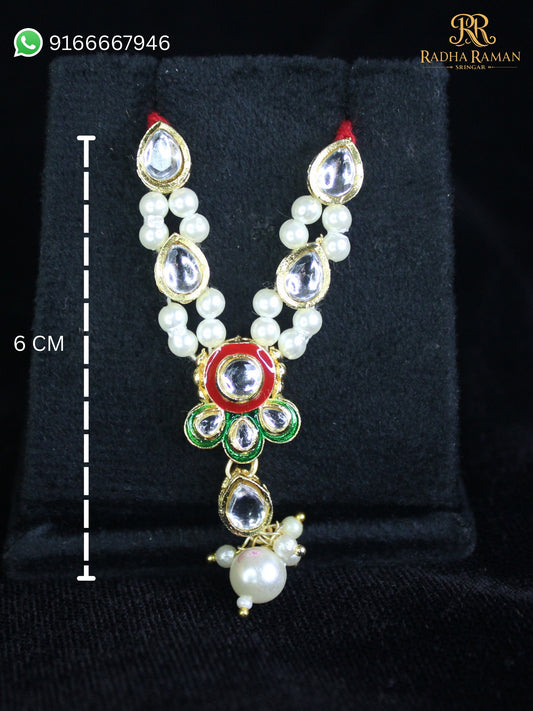 Haar for Laddu Gopal Ji with kundan and pearl design