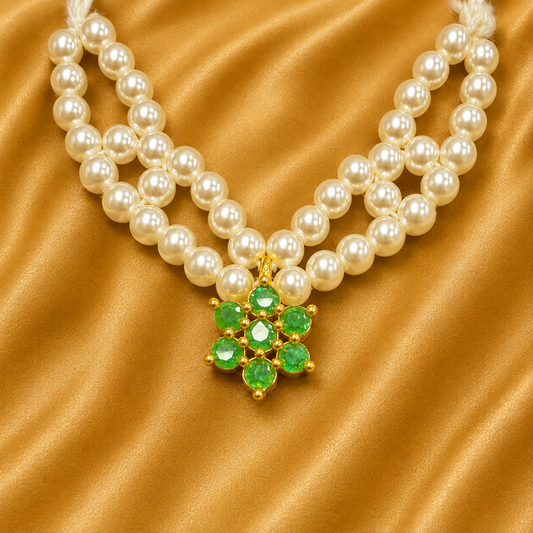 Premium AD Kantheshwari — American Diamond Neck Ornament for Thakur Ji