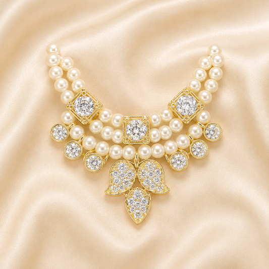 Lallan Shringar Moti AD Mala | Radha Raman Shringar | 2.5 CM