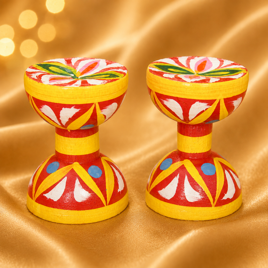 Vrindavan Hand Painted Padga Ji for Laddu Gopal Ji |  Radha Raman Shringar | 6 CM HEIGHT