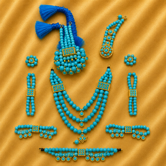Premium Sehra Shringar Set — Royal Wedding Shringar for Thakur Ji | 7 CM HEIGHT