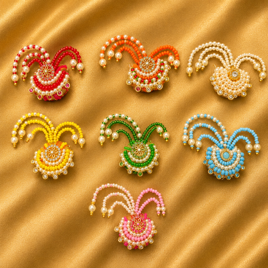 Royal AD Paag — Sparkling Traditional Head Shringar for Thakur Ji