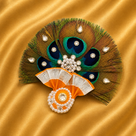 Janmashtami Utsav Morpankh Paag — Divine Peacock Feather Shringar for Thakur Ji