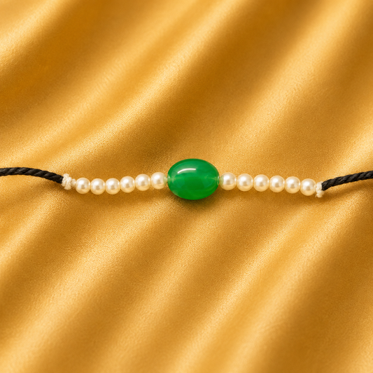 Moti Kantheswari — Elegant Pearl Shringar Necklace for Thakur Ji
