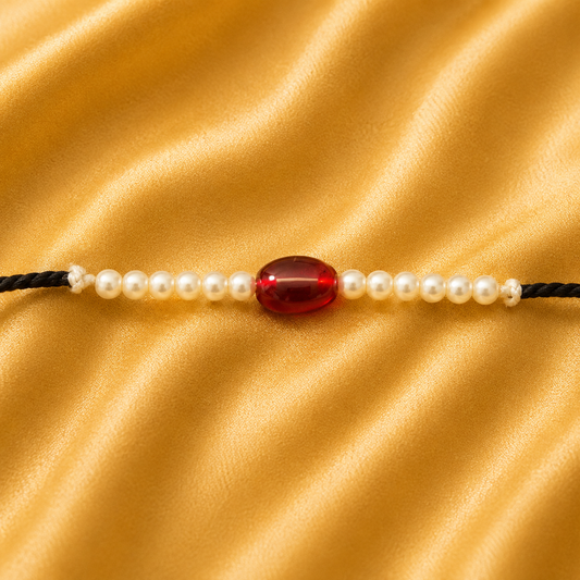 Moti Kantheswari — Elegant Pearl Shringar Necklace for Thakur Ji