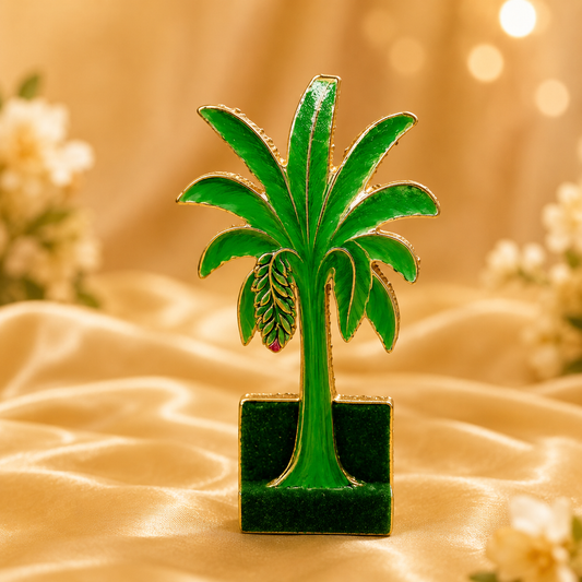 Krishna Ji Toy Trees & Mandir Decorative Set | Krishna Puja Toys for Home Temple | 11 CM HEIGHT