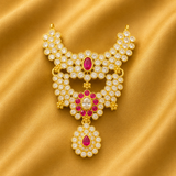 AD Royal Multi-Layered Haar — Grand Sparkling Shringar for Thakur Ji | 6 CM HEIGHT