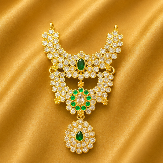 AD Royal Multi-Layered Haar — Grand Sparkling Shringar for Thakur Ji | 6 CM HEIGHT