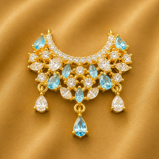 Premium AD Royal Haar for Navneetpriya Lal — Grand Thakur Ji Shringar | 2.5 CM HEIGHT | 2 CM WIDTH
