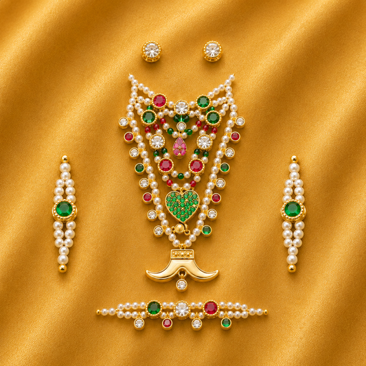 AD Utsav Wagh Nakh Shringar Set — Royal Traditional Shringar for Thakur Ji | 6 CM HEIGHT