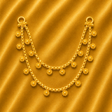 Golden Mala for Thakur Ji — Traditional Royal Neck Shringar